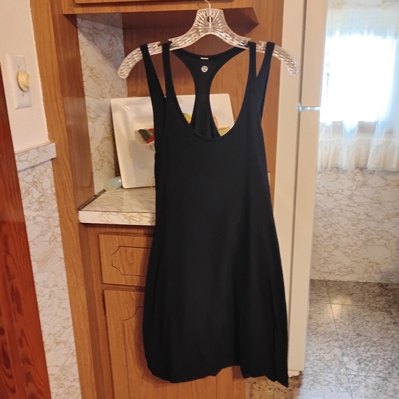 RARE Lululemon Reversible Double Layered Twist Bubble Dress, Black, Approx 0-2 - Picture 8 of 14